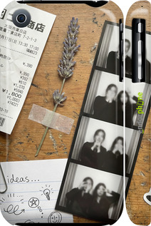 3D пластиковый матовый чехол Aesthetic Scrapbook Collage для Apple iPhone 3Gs - 6773m-34 изображение 