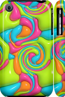 3D пластиковый матовый чехол 'Y2K Jelly Dream' для iPhone 3Gs изображение 3
