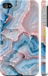 3D пластиковий глянцевий чехол Мрамор для Apple iPhone 4s - 6306c-12 изображение 