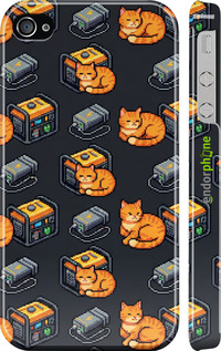 3D пластиковый глянцевый чехол 'Autonomous Zone' для iPhone 4 изображение 3