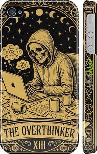 3D пластиковий глянцевий чехол The Overthinker для Apple iPhone 4 - 6774c-15 изображение 