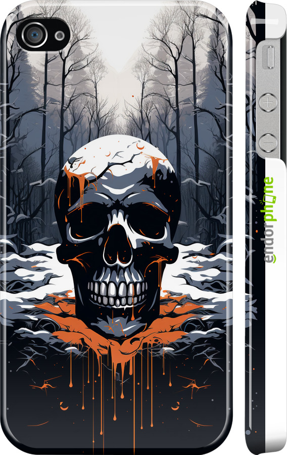 3D пластиковий глянцевий чехол Чохол для телефону для Apple iPhone 4s - 5960c-12 изображение 