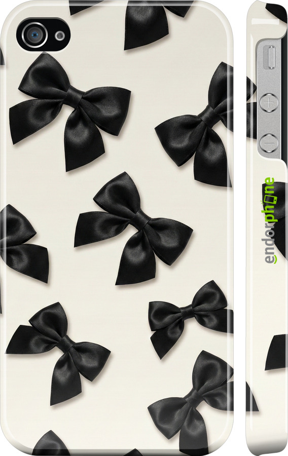 3D пластиковый глянцевый чехол Dark Coquette для Apple iPhone 4 - 6765c-15 изображение 