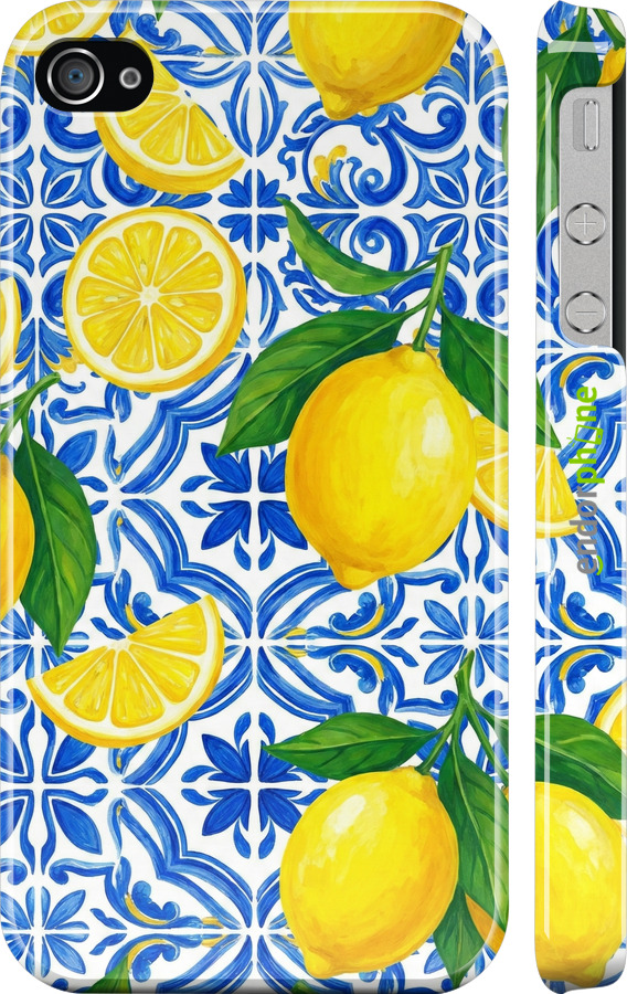 3D пластиковий глянцевий чехол Grocery Girl Italian Summer для Apple iPhone 4s - 6766c-12 изображение 