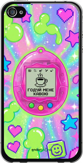 2D пластиковый чехол 'Y2K Aesthetic Retro Pet: Годуй мене кавою' для iPhone 4 изображение 6