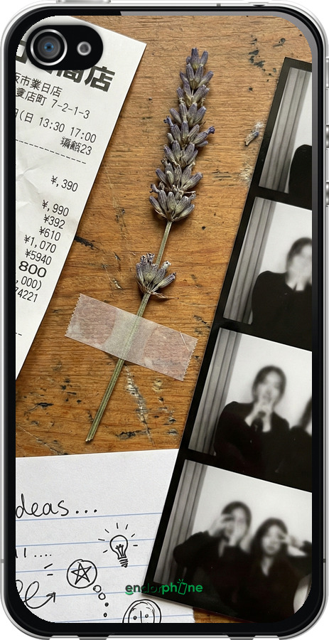 2D пластиковий чехол Aesthetic Scrapbook Collage для Apple iPhone 4 - 6773t-15 изображение 