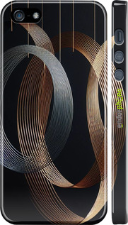 3D пластиковый глянцевый чехол Симфония для Apple iPhone 5s - 5835c-21 изображение 