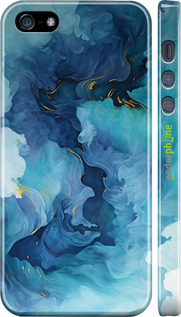 3D пластиковий матовий чехол Акварель для Apple iPhone 5s - 6320m-21 изображение 