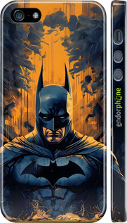 3D пластиковий глянцевий чехол Бетмен для Apple iPhone 5 - 6335c-18 изображение 