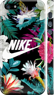 3D пластиковый глянцевый чехол Nike для Apple iPhone SE - 6378c-214 изображение 
