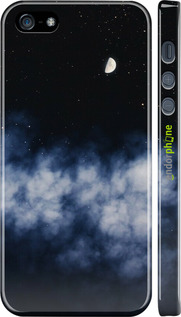 3D пластиковий матовий чехол Нічне небо для Apple iPhone 5s - 6450m-21 изображение 