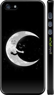 3D пластиковый матовый чехол Лунные объятия для Apple iPhone 5s - 6508m-21 изображение 