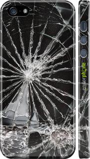 3D пластиковый матовый чехол Glass для Apple iPhone 5s - 6608m-21 изображение 