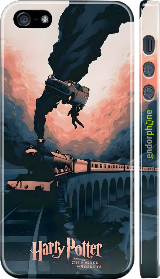 3D пластиковий глянцевий чехол Гаррі Поттер для Apple iPhone 5 - 6331c-18 изображение 