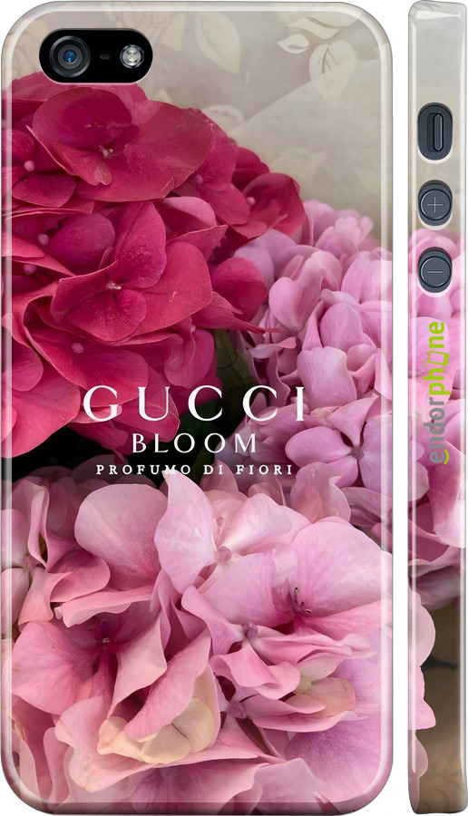 3D пластиковый глянцевый чехол Гучи для Apple iPhone SE - 6341c-214 изображение 