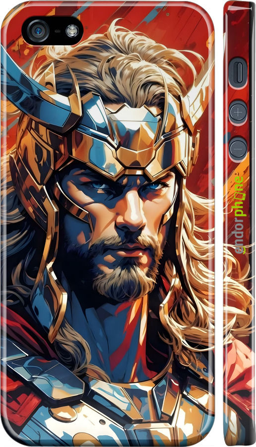 3D пластиковый матовый чехол Тор для Apple iPhone 5 - 6384m-18 изображение 