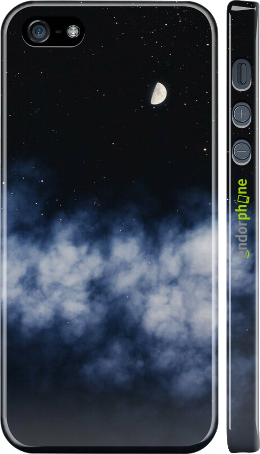 3D пластиковий матовий чехол Нічне небо для Apple iPhone 5s - 6450m-21 изображение 