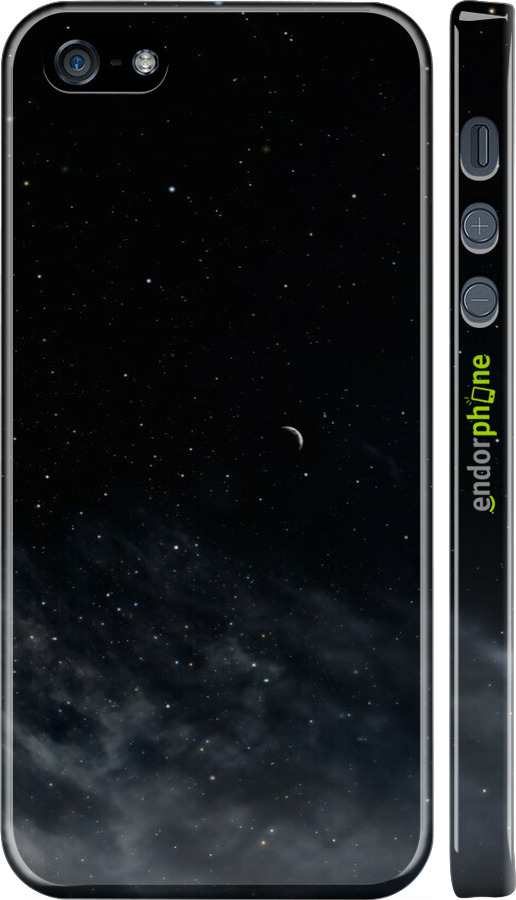 3D пластиковый матовый чехол Ночное небо для Apple iPhone 5s - 6451m-21 изображение 