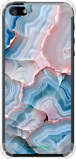 Силіконовий протиударний с посиленими кутами чехол Мрамор для Apple iPhone 5s - 6306sp-21 изображение 