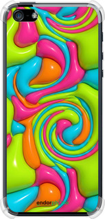 Силикон с усиленными углами чехол Y2K Jelly Dream для Apple iPhone 5 - 6780sp-18 изображение 