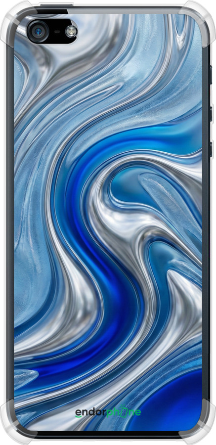 Силикон с усиленными углами чехол Liquid Chrome для Apple iPhone 5 - 6781sp-18 изображение 