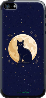 2D пластиковый чехол 'Cute Cat Celestial/Witchy' для iPhone 5 изображение 5