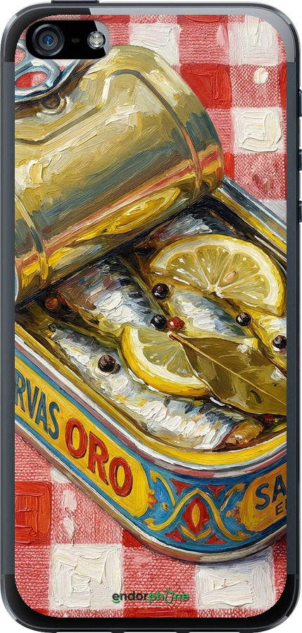 2D пластиковый чехол Vintage Sardine Tin Phone для Apple iPhone 5 - 6772t-18 изображение 