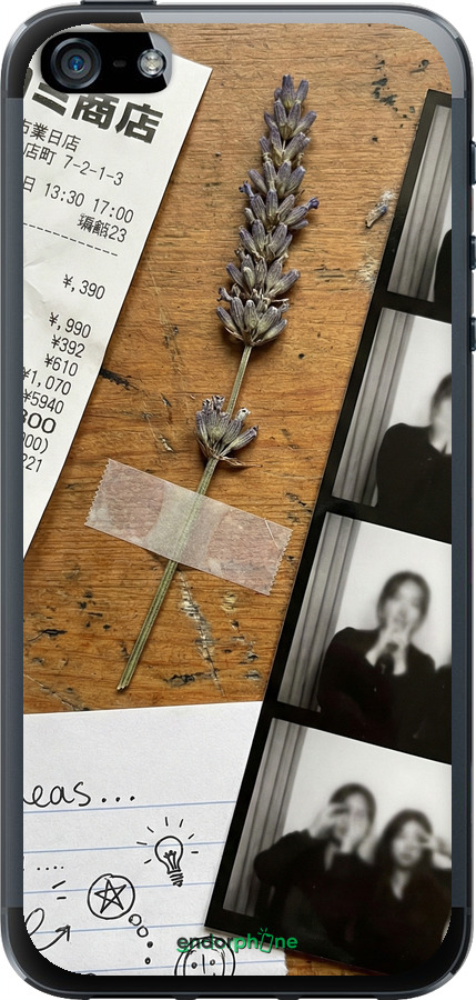 2D пластиковый чехол Aesthetic Scrapbook Collage для Apple iPhone 5 - 6773t-18 изображение 