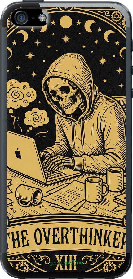 2D пластиковый чехол The Overthinker для Apple iPhone SE - 6774t-214 изображение 
