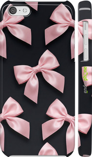 3D пластиковый глянцевый чехол Coquette Ribbons Dark Coquette для Apple iPhone 5c - 6767c-23 изображение 