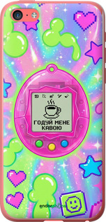 2D пластиковый чехол 'Y2K Aesthetic Retro Pet: Годуй мене кавою' для iPhone 5c изображение 3