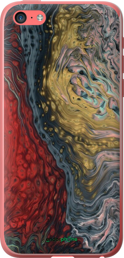 2D пластиковий чехол Із зображенням абстрактного живопису для Apple iPhone 5c - 6530t-23 изображение 