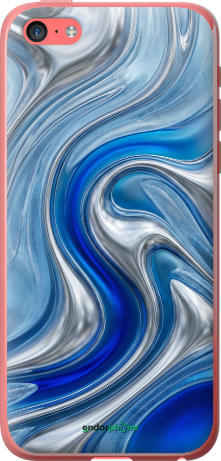 2D пластиковый чехол Liquid Chrome для Apple iPhone 5c - 6781t-23 изображение 