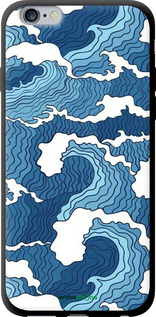 TPU чехол Абстрактный рисунок морских волн для Apple iPhone 6 Plus - 6538b-48 изображение 