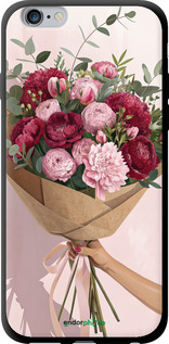 TPU чехол Пионы 1 для Apple iPhone 6 Plus - 6705b-48 изображение 