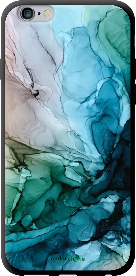 TPU чехол С красочной абстрактной картиной Соленые берега для Apple iPhone 6 Plus - 6405b-48 изображение 