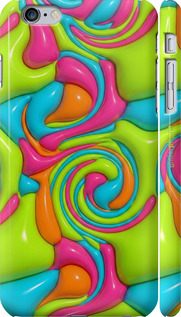 3D пластиковый матовый чехол 'Y2K Jelly Dream' для iPhone 6 Plus изображение 3