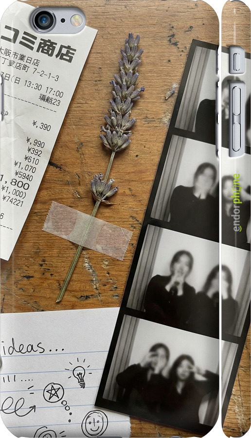 3D пластиковый глянцевый чехол Aesthetic Scrapbook Collage для Apple iPhone 6s Plus - 6773c-91 изображение 