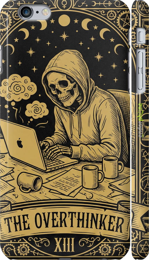 3D пластиковий матовий чехол The Overthinker для Apple iPhone 6 Plus - 6774m-48 изображение 