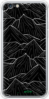 Силикон с усиленными углами чехол С изображением Темных гор для Apple iPhone 6 Plus - 6489sp-48 изображение 