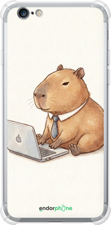 Силіконовий протиударний с посиленими кутами чехол Funny Capybara CEO Working для Apple iPhone 6s Plus - 6777sp-91 изображение 