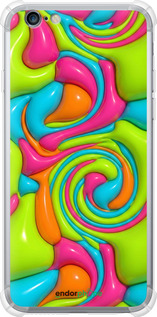 Силіконовий протиударний с посиленими кутами чехол Y2K Jelly Dream для Apple iPhone 6s Plus - 6780sp-91 изображение 