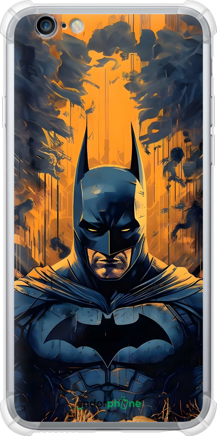 Силикон с усиленными углами чехол Бэтмен для Apple iPhone 6 Plus - 6335sp-48 изображение 