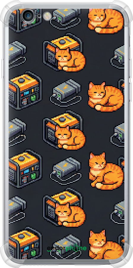 Силіконовий протиударний с посиленими кутами чехол Autonomous Zone для Apple iPhone 6s Plus - 6771sp-91 изображение 