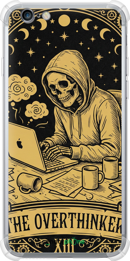 Силіконовий протиударний с посиленими кутами чехол The Overthinker для Apple iPhone 6s Plus - 6774sp-91 изображение 