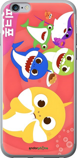 2D пластиковий чехол Бейби Шаркс для Apple iPhone 6s Plus - 6305t-91 изображение 