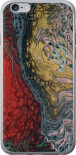 2D пластиковый чехол С изображением абстрактной живописи для Apple iPhone 6 Plus - 6530t-48 изображение 