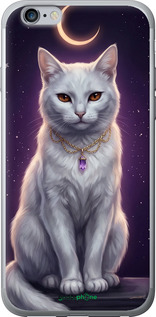 Силіконовий чехол Mystic White Cat Gothic Dark Purple Gold для Apple iPhone 6 Plus - 6805u-48 изображение 
