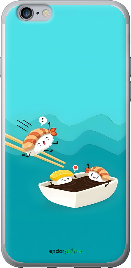 2D пластиковий чехол Суші для Apple iPhone 6 Plus - 6354t-48 изображение 