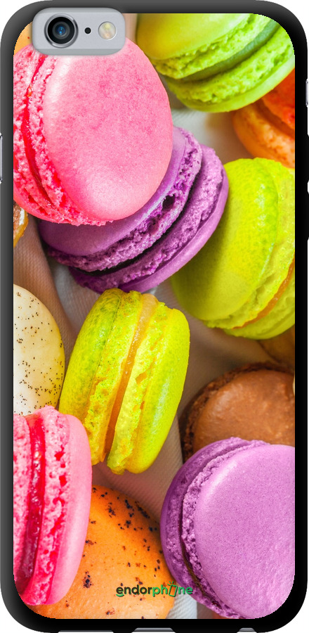 

TPU preto Capa "Macaroons" para iPhone 6, Amarelo